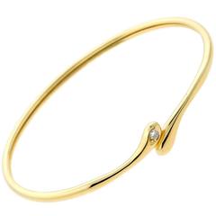 Vintage Cartier Diamond Gold Bangle Bracelet