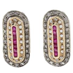 Diamond Ruby Earrings 9