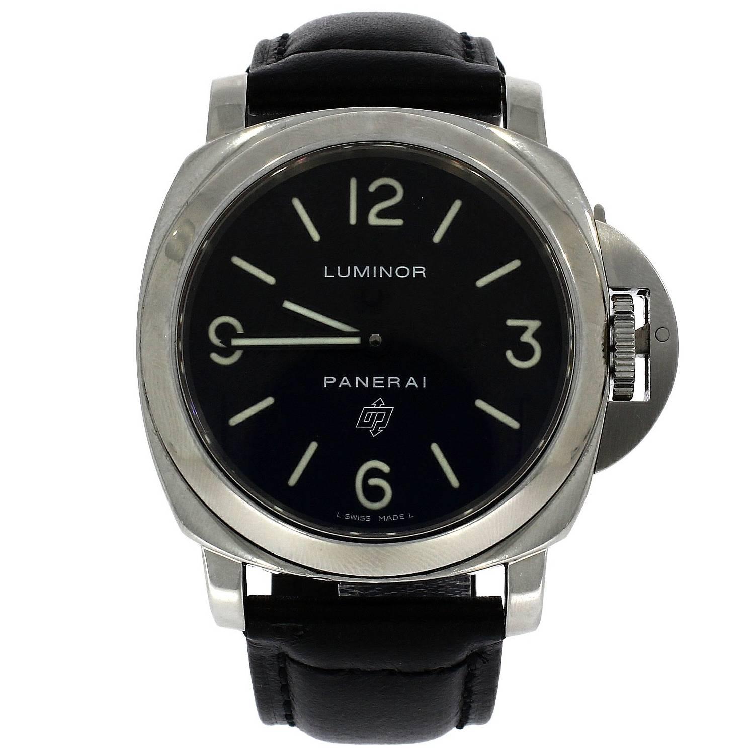 Panerai Stainless Steel Luminor Wristwatch Ref OP6616   For Sale