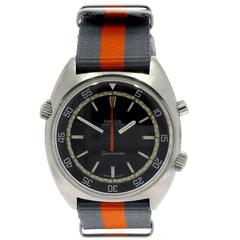 Retro Omega Stainless Steel Seamaster Chronostop Automatic Wristwatch 