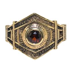 Zara Simon Paris Garnet Gold Ring