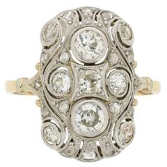 Two-Tone Diamond Dinner Ring 3