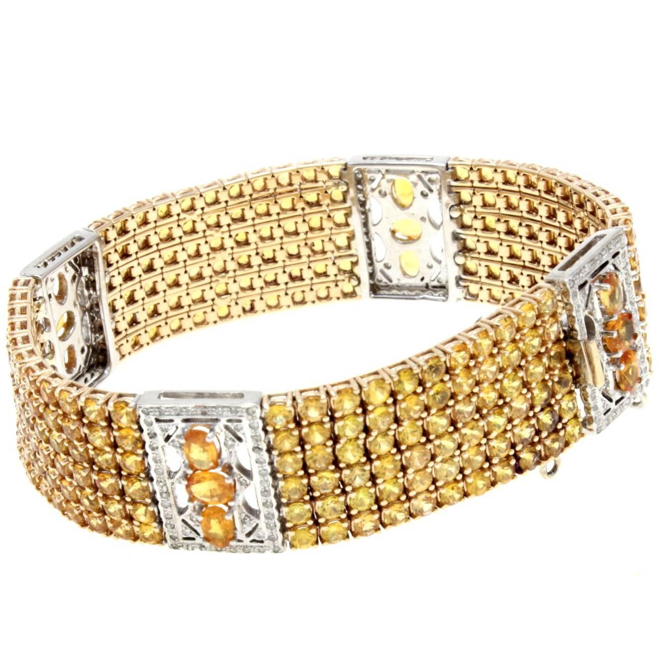 Luise Sapphire Diamond Gold Bracelet