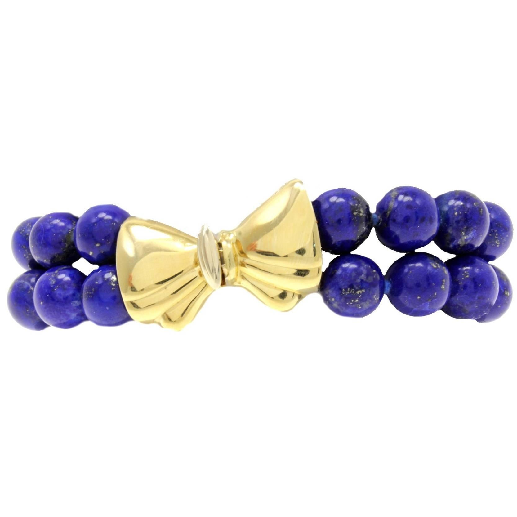  Lapis 18 kt Gold Bracelet