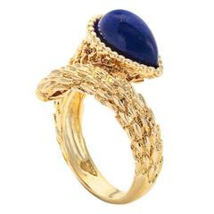 Boucheron Lapis Lazuli Gold Serpent Boheme Ring