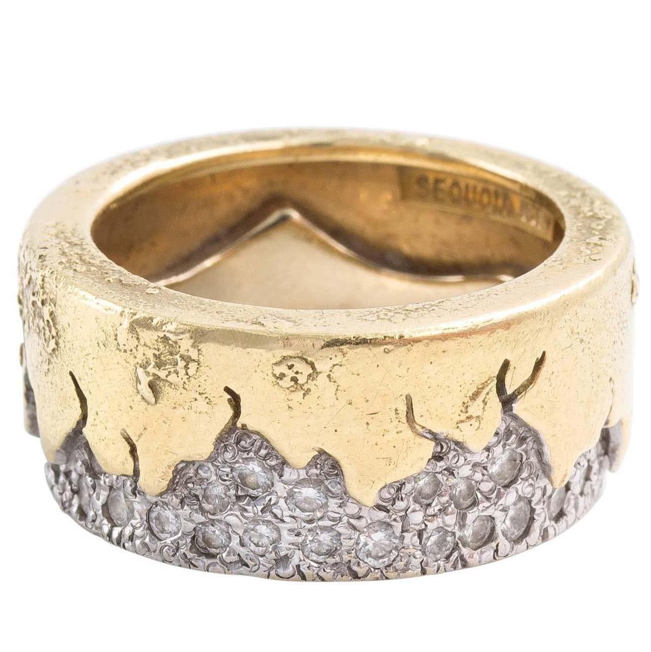 Abstract Gold and Diamond Ring For Sale at 1stDibs | abstract gold ring