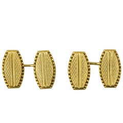 18 Karat Gold Art Deco Cufflinks