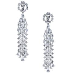 Diamond Gold Chandelier Earrings 11