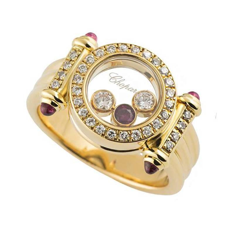Chopard Happy Diamonds Ring at 1stDibs | chopard happy diamond ring