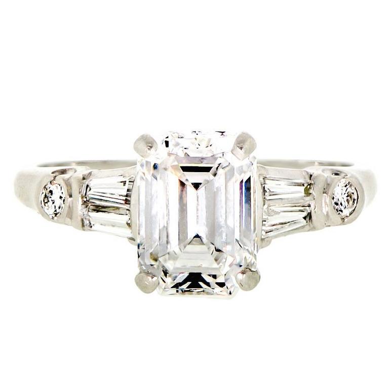 vintage emerald cut engagement rings vintage emerald cut engagement rings