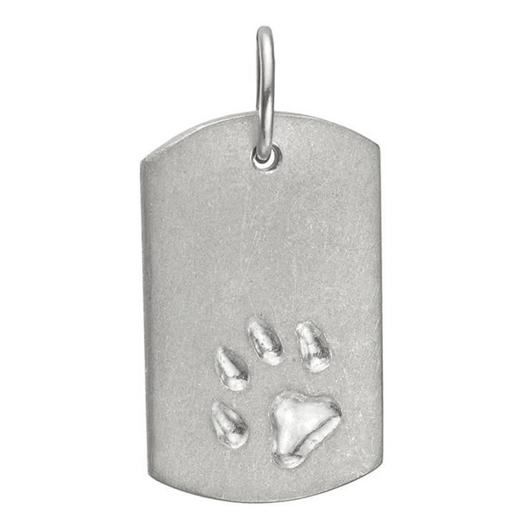 Platinum Dog Tag Pendant