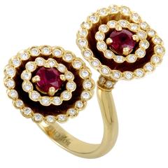 Boucheron Toi et Moi Ruby Diamond Yellow Gold Ring