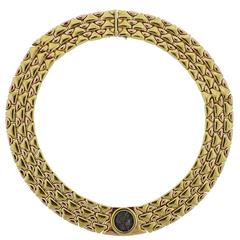 Important Bulgari Monete Rose and Yellow Gold Ancient Coin Necklace 12