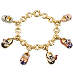 Aron Basha Shoe Charm Bracelet