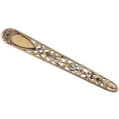 Antique Gold Book Mark