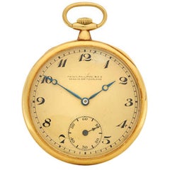 Patek Philippe & Co. Yellow Gold Open Face Pocket Watch, circa 1920