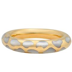 Tiffany & Co. Mother-of-Pearl Gold Bangle Bracelet