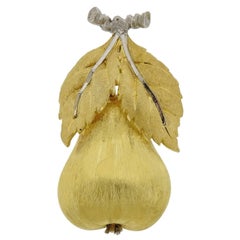 Buccellati Gold Pear Brooch Pin