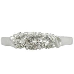 1990s Diamond and White Gold Trilogy Ring 6