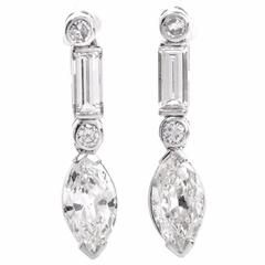 Colombian Emerald Platinum Three-Stone Engagement Ring