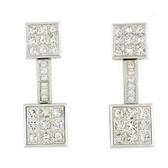 Mouawad 4.20 Carat Diamonds White Gold Earrings 12