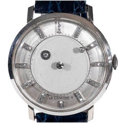 Retro Vacheron & Constantin-LeCoultre White Gold Mystery Wristwatch