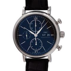 IWC Stainless Steel Portofino Chronograph Automatic Wristwatch Ref IW391008