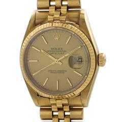 Rolex Yellow Gold Datejust Wristwatch Ref 16238, circa 1980 10