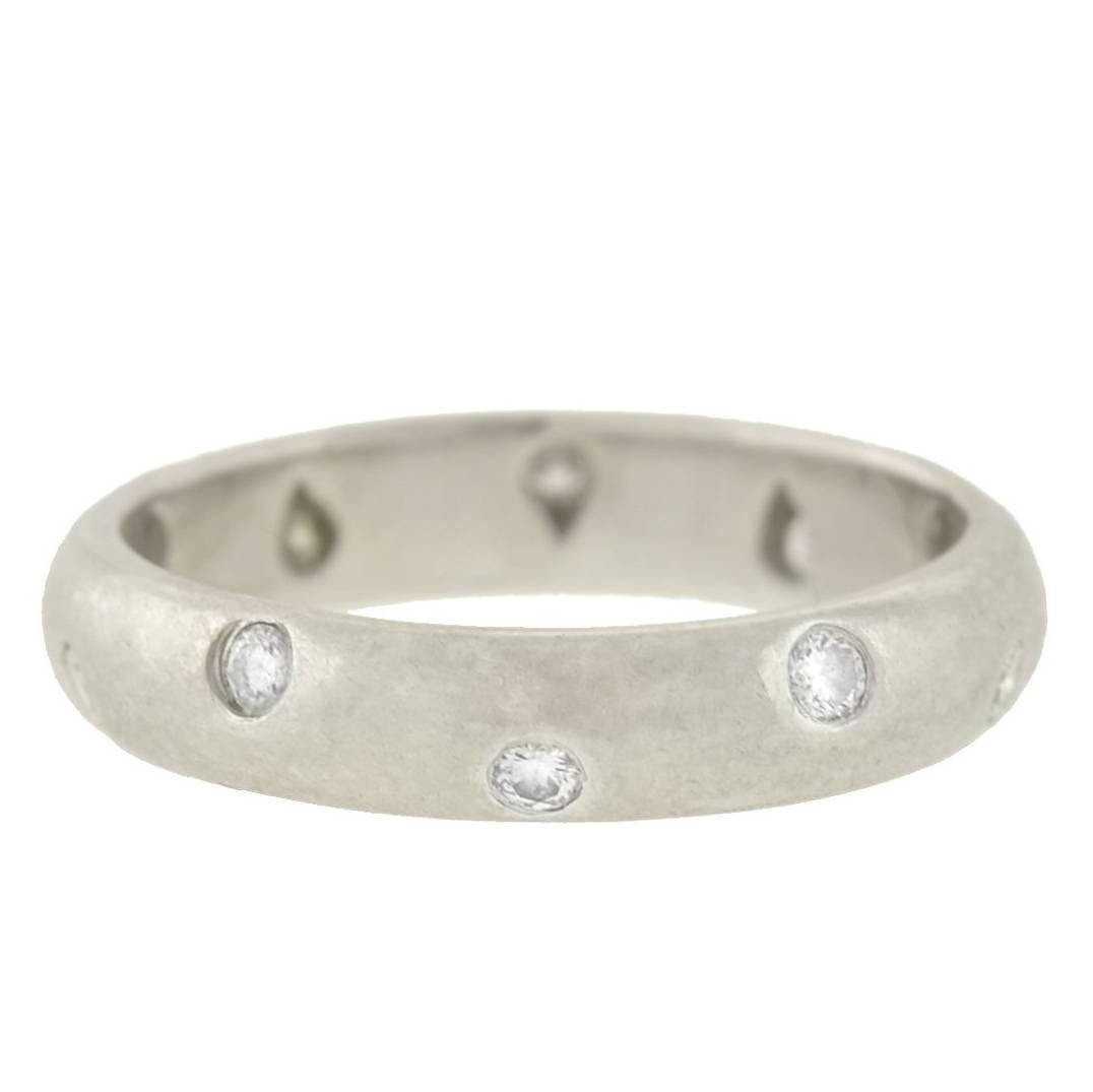 Tiffany & Company Contemporary Etoile Diamond Band Ring For Sale