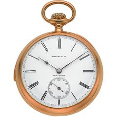 Vintage Tiffany & Co. Minute Repeater Gold Pocket Watch
