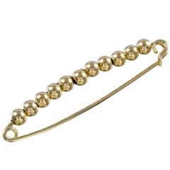 Antique Gold Safety Pin 1
