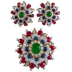 Vourakis Emerald Sapphire Ruby Diamond Gold Suite 5