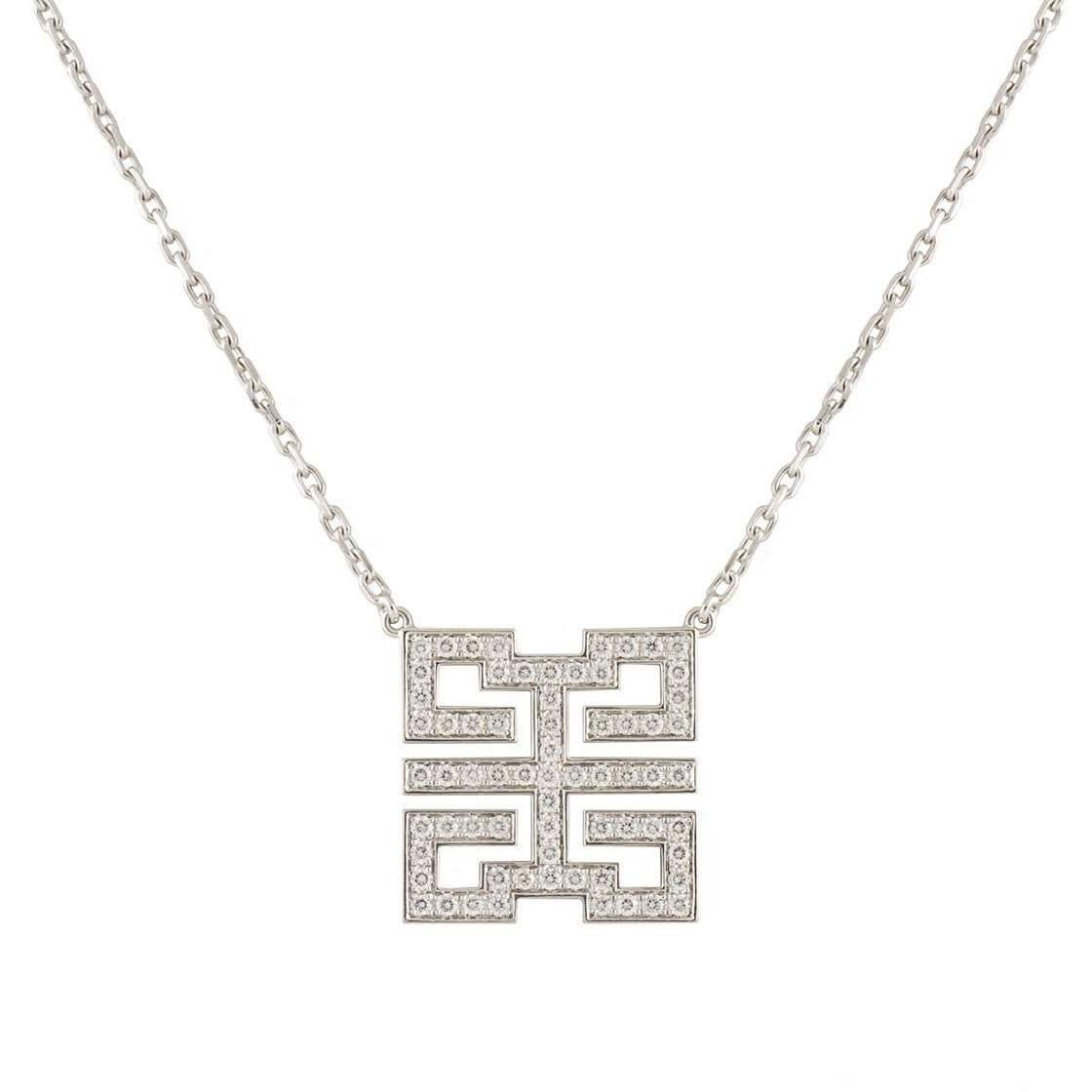Cartier Dragon du Baiser Diamond White Gold Pendant