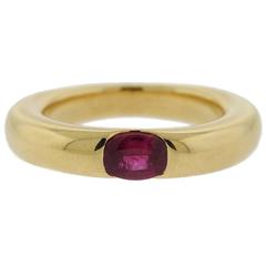 Cartier Ellipse Gold Ruby Ring