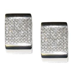 Diamond Pave Gold Earrings 6