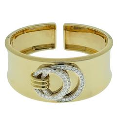Diamond Gold Cuff bracelet 7