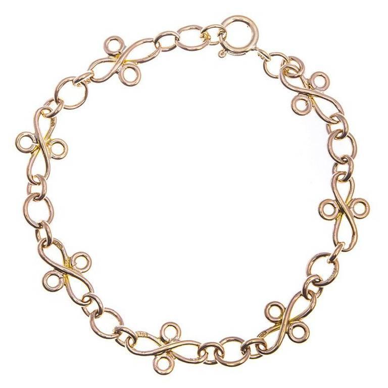 1940s Fancy Gold Bracelet