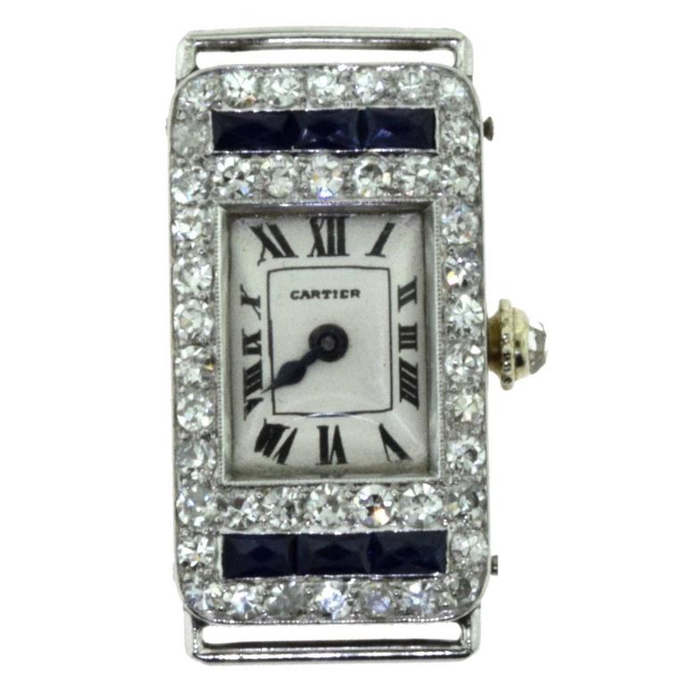 sapphire cartier watch