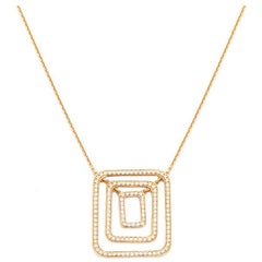 Mimi So Diamond Yellow Gold Piece Swing Necklace