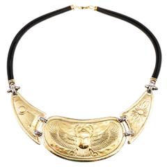 La Nouvelle Bague Egyptian Sapphire Silver Gold Necklace