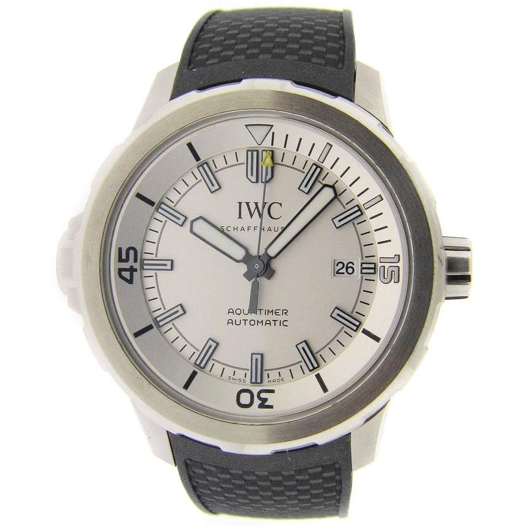 IWC Aquatimer Automatic Watch Rubber Strap at 1stdibs
