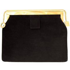 Cartier  Velvet Gold Evening Purse