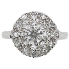 Art Deco Diamond Cluster Ring, circa 1920s 3
