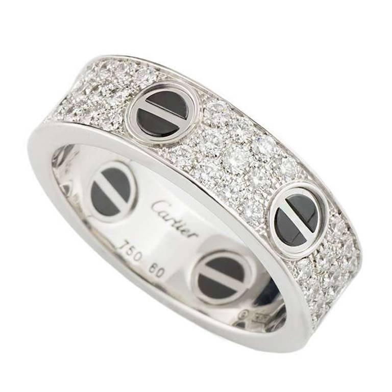 Cartier Ceramic and Diamond Love Ring