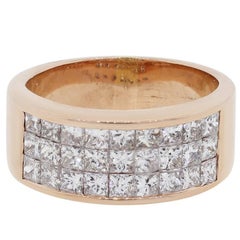 1.50 Carat Princess Cut Diamond Rose Gold Ring