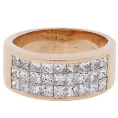 1.50 Carat Princess Cut Diamond Rose Gold Ring 1
