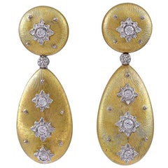 M. Buccellati Diamond Gold Earrings