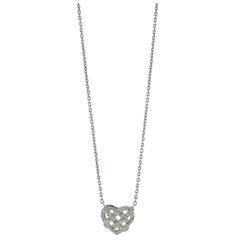 Necklace White Gold 18 Karat 7.50g White Diamonds 0.53 Carat 5