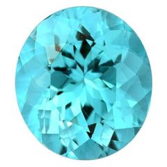 Immensely Rare GIA Certified 1.98 Carat Flawless Brazil Paraiba Tourmaline Oval