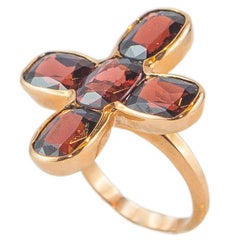 Garnet Gold Ring